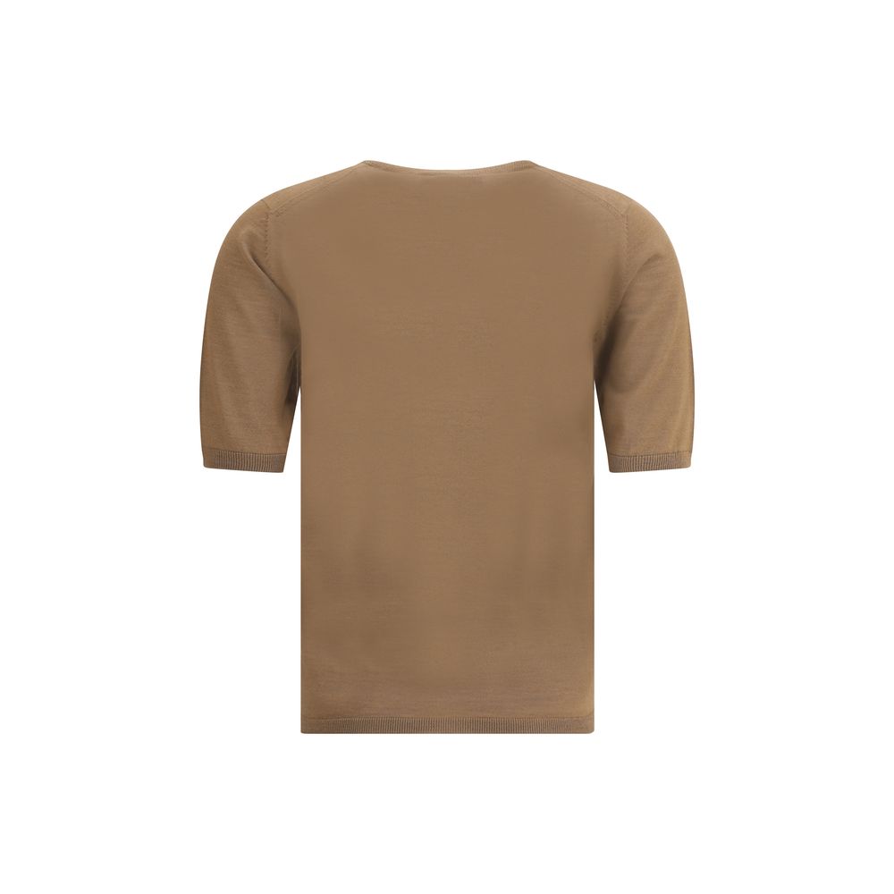 Max Mara Brown Fleece Wool Top