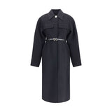 Max Mara Black Fleece Wool Coat