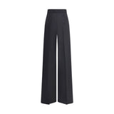 Max Mara Black Fleece Wool Casual Pants