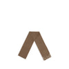 Max Mara Camel Scarf displayed in full length showing elegant brown tone, fringe edges, and subtle logo, perfect for stylish layering.