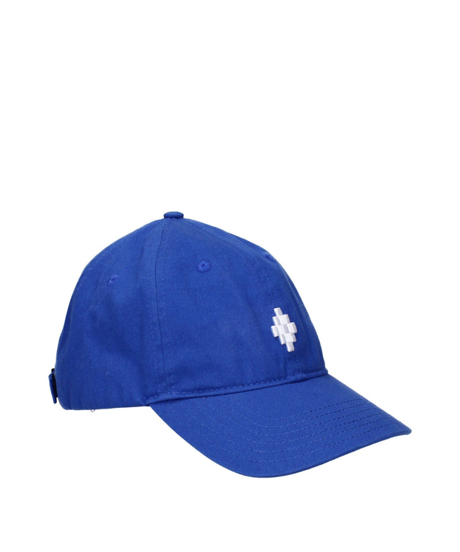 Marcelo Burlon Blue Cotton Caps (Baseball Hat)