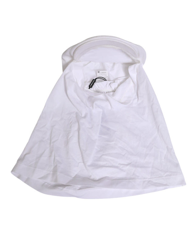 Dolce & Gabbana White Cotton DG Logo Plaque Baseball Balaclava Hat