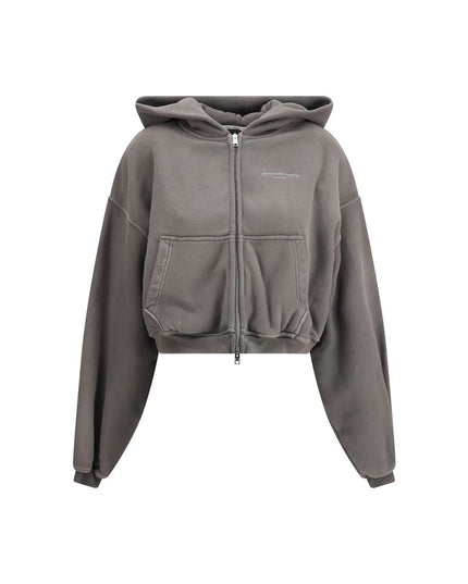 Alexander Wang Cropped zip-up Hoodie