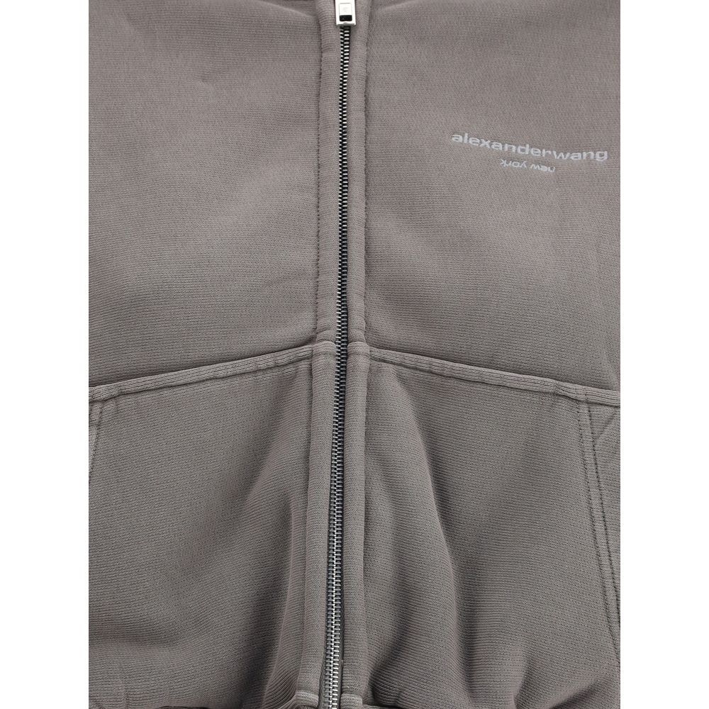 Alexander Wang Cropped zip-up Hoodie