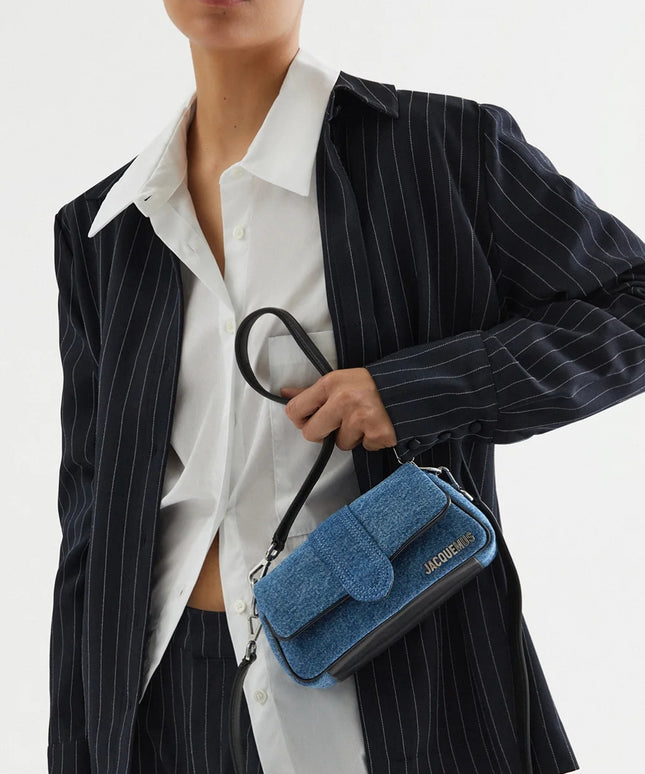 Jacquemus Denim Le Bambimou Petit Handbag