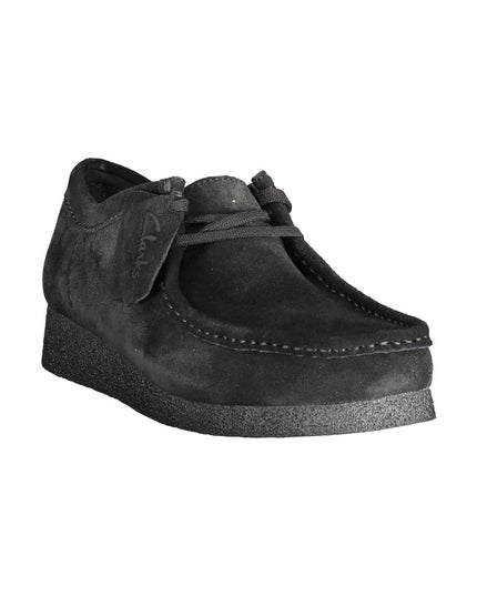 Clarks Black Leather Men Sneaker