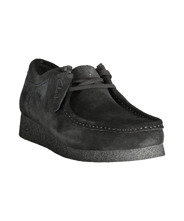 Clarks Black Leather Men Sneaker