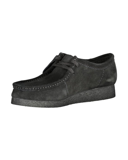 Clarks Black Leather Men Sneaker