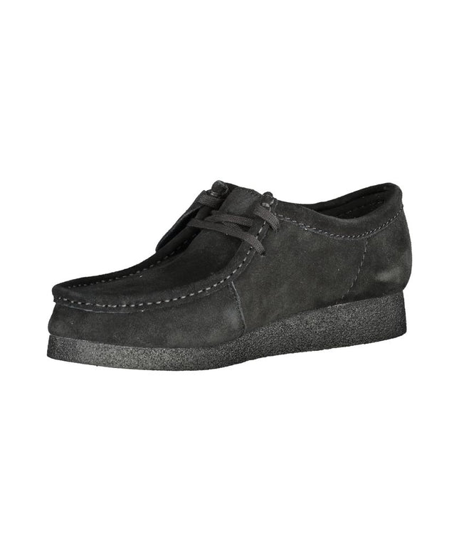 Clarks Black Leather Men Sneaker