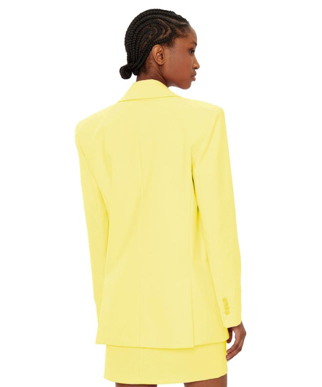 Patrizia Pepe Yellow Polyester Blazer
