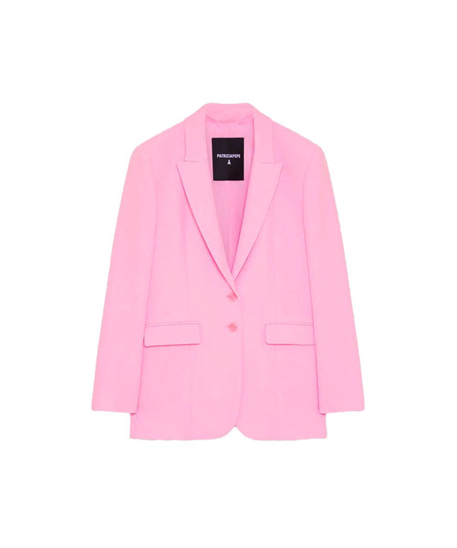 Patrizia Pepe Pink Polyester Blazer