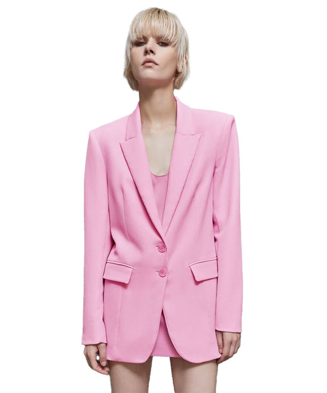 Patrizia Pepe Pink Polyester Blazer