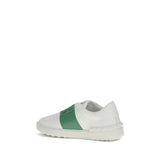 Valentino Garavani White Calf Leather Bos Taurus Low Top Sneakers