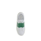 Valentino Garavani White Calf Leather Bos Taurus Low Top Sneakers