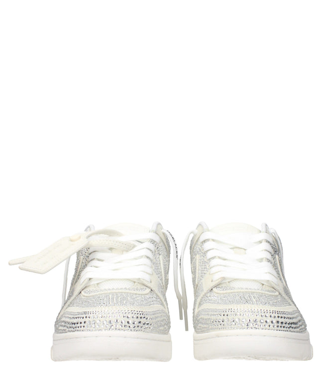 Off-White Beige Leather Low Tops