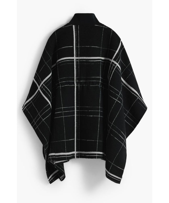 Desigual Black Wool Women Poncho