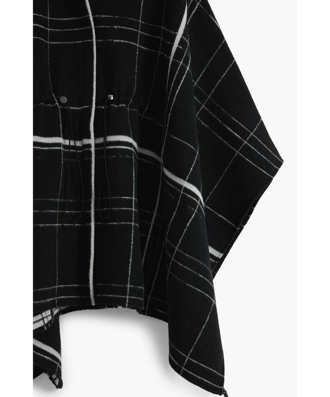 Desigual Black Wool Women Poncho