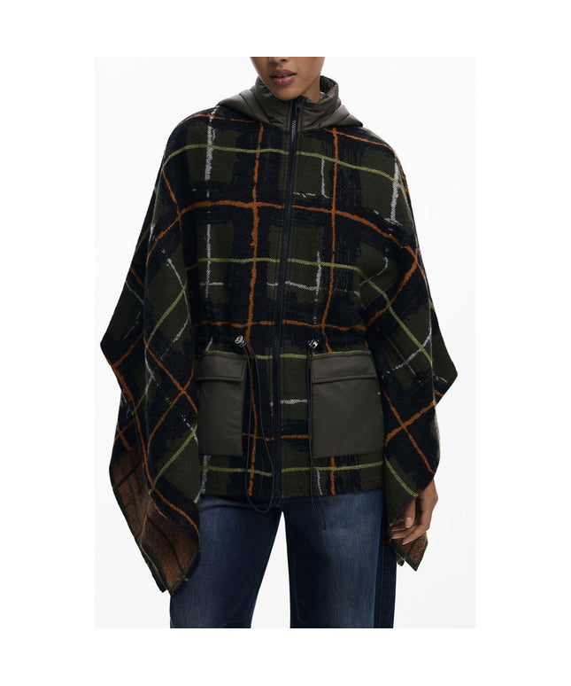 Desigual Green Polyester Women Poncho