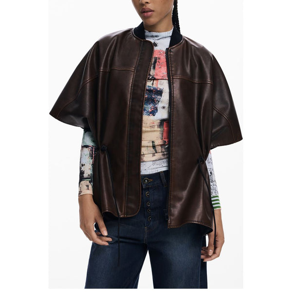 Desigual Brown Polyethylene Sweater