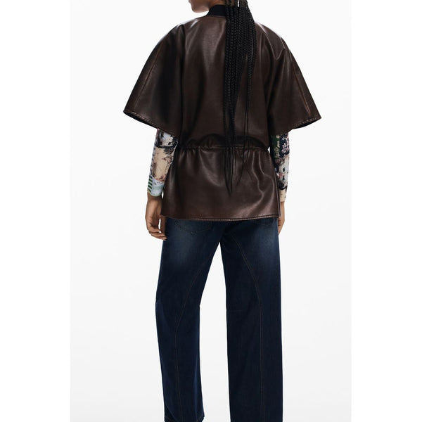 Desigual Brown Polyethylene Sweater