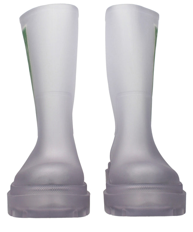 Off-White Transparent Pvc Ankle Boots