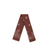 Red Destin Bandana Scarf displayed in a long, folded style, highlighting its lightweight fabric and classic paisley pattern.