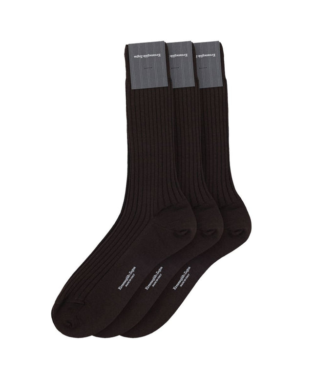 ZEGNA Brown Wool Sock