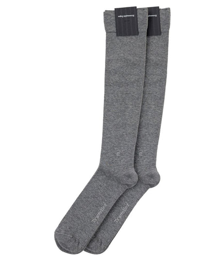 ZEGNA Gray Cotton Sock