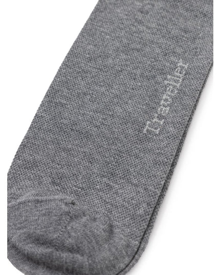 ZEGNA Gray Cotton Sock