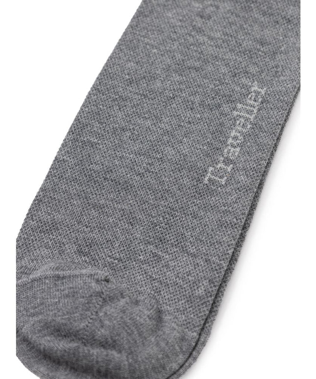 ZEGNA Gray Cotton Sock