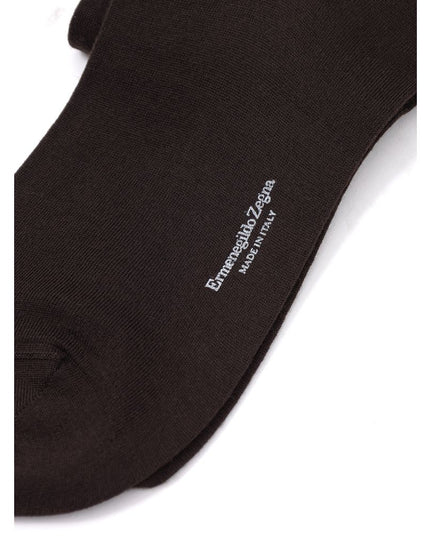 ZEGNA Brown Wool Sock