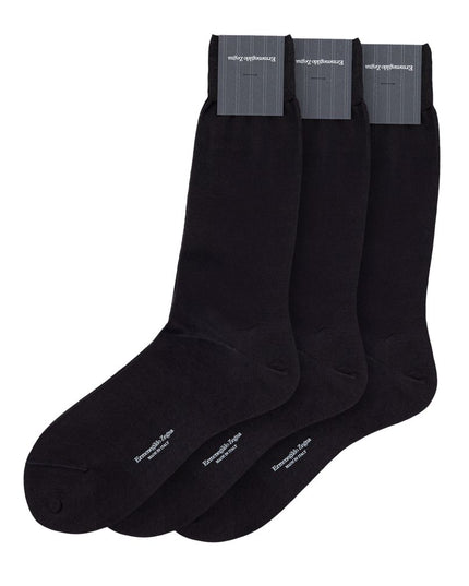 ZEGNA Gray Cotton Sock