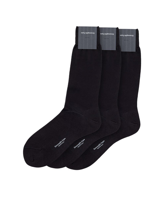 ZEGNA Gray Cotton Sock