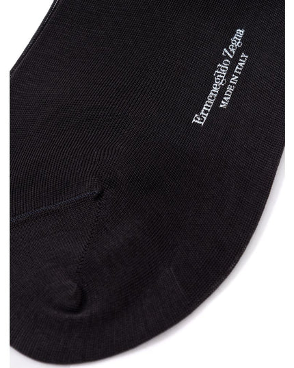 ZEGNA Gray Cotton Sock