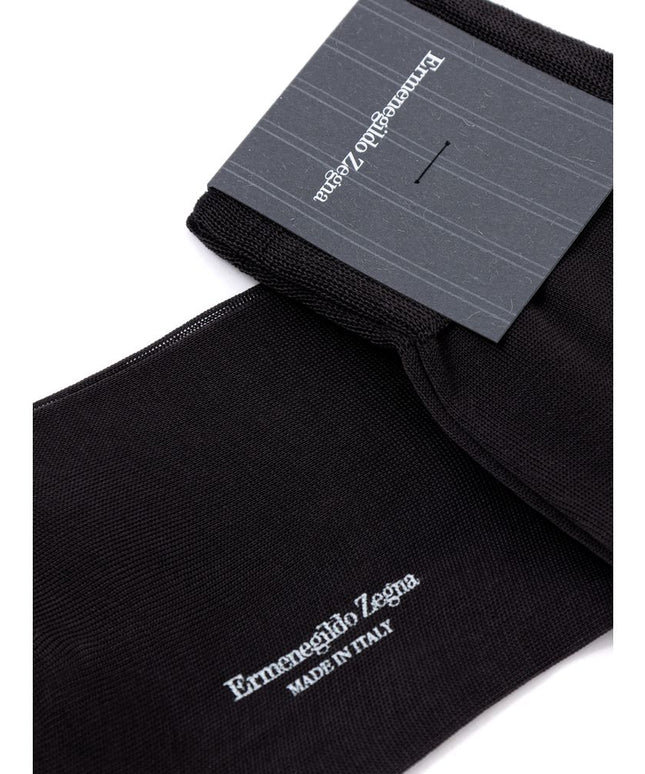 ZEGNA Gray Cotton Sock
