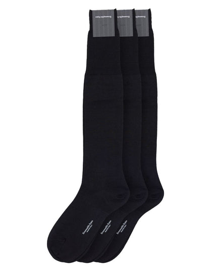 ZEGNA Black Wool Sock