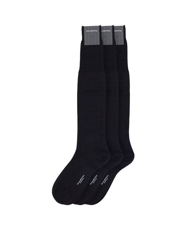 ZEGNA Black Wool Sock