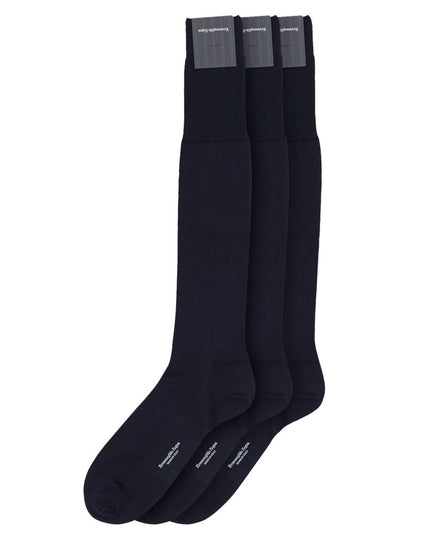 ZEGNA Navy Blue Wool Sock