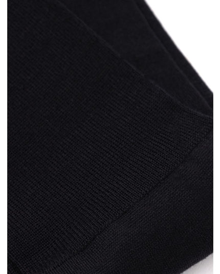ZEGNA Black Wool Sock