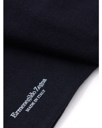 ZEGNA Blue Wool Sock