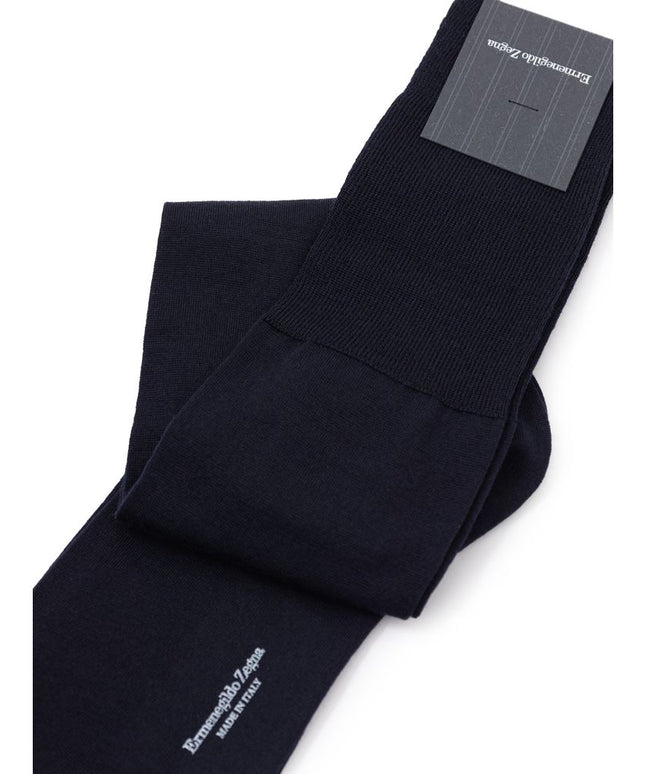 ZEGNA Blue Wool Sock