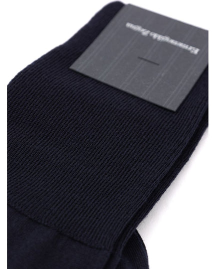 ZEGNA Blue Wool Sock
