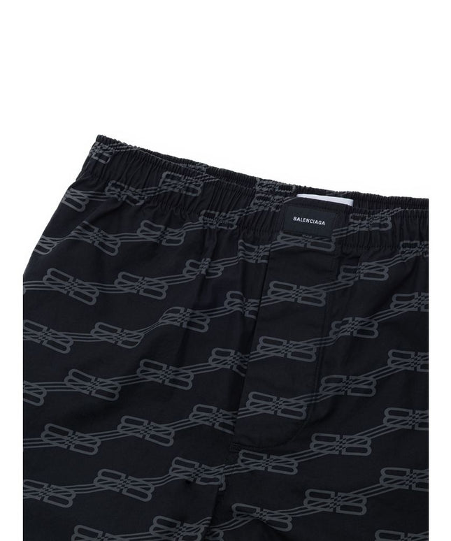Balenciaga Black Cotton Bermuda