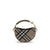 Burberry Brindle Clutch Bag in multicolor check pattern with gold-tone hardware and curved top handle, ideal for women's designer accessories.
