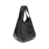 Angled rear view of Chloé Small Balloon Shoulder Bag highlighting its structured base and smooth leather finish.