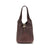 Chloé Small Balloon Shoulder Bag in rich brown leather with a structured silhouette and gold-tone hardware, ideal for women's luxury fashion.