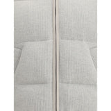 Brunello Cucinelli Gray Cashmere Full-Length Jacket