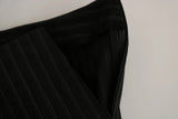 BENCIVENGA Black High Waist Straight Dress Trouser Pants