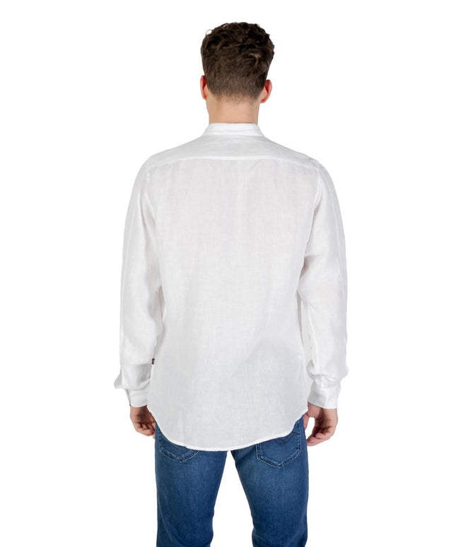 Hugo Boss White Linen Shirt