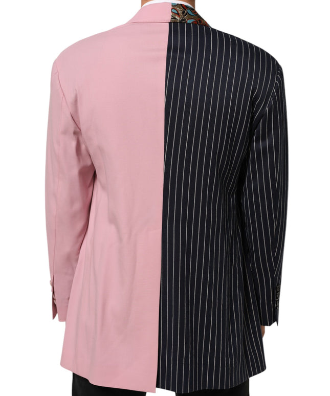 Dolce & Gabbana Multicolor Patchwork Single Breasted Jacket Blazer